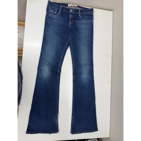 Hollister Juniors Jeans Size 7L Dark Social Stretch Denim Jeans - Picture 2 of 11